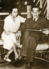 С.В. и Н.А. Рахманиновы на даче в Беверли-Хилз (1942 г.)