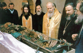 Обретение мощей патриарха Тихона в Донском монастыре