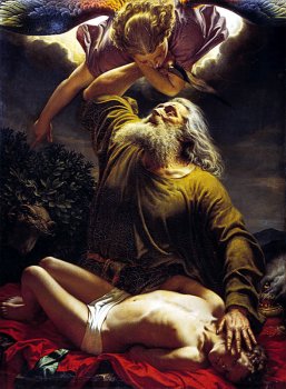 Авраам приносит Исаака в жертву. Рейтерн Е., 1849 г.