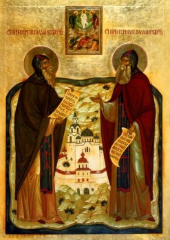 Преподобные чудотворцы Сергий и Герман Валаамские