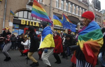 Гей-парад на Бессарабской площади