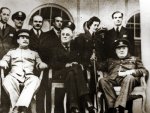 И.В.Сталин, Ф.Рузвельт, У.Черчилль